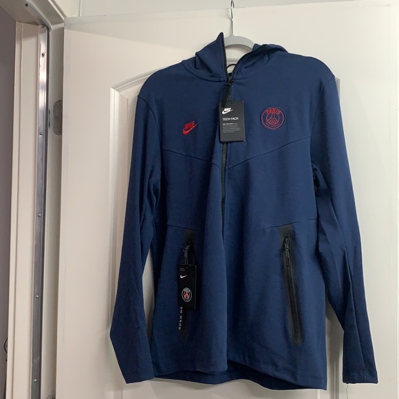 Nike Paris Saint Germain PSG Tech Pack Hoodie CI2131-414 Size Medium - Picture 1 of 10